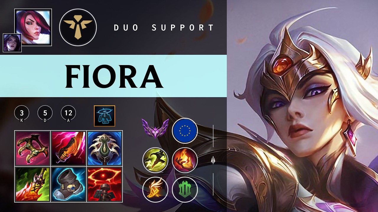 Fiora Support vs Elise - EUW Master Patch 26.03