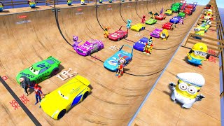 GTA V Epic New Stunt Race For Car Racing Challenge by Trevor and Shark #109