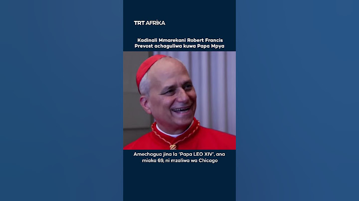 Habemus Papam: Mmarekani Robert Prevost amechaguliwa kuwa Papa mpya #popeleo #conclave2025