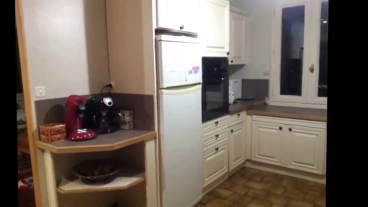 Cuisine repeinte bois chêne beige clair gris youtube
