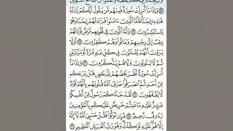 تلاوة سورة التوبة 123-129