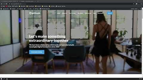 Getleads Theme header footer video tutorial