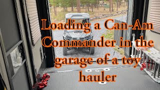 Loading a Can-Am in a toy hauler. by The Wandering Steeles 530 views 7 months ago 3 minutes, 17 seconds