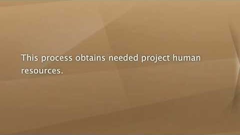 Acquire Project Team