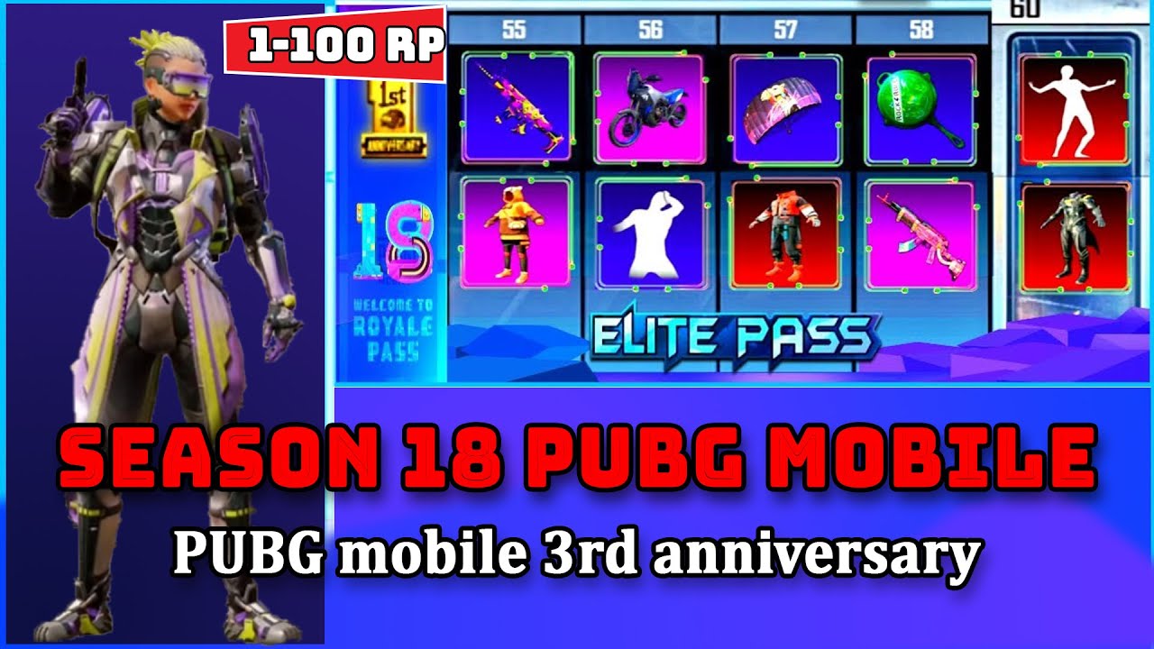 Season 18 Pubg mobile leaks - new update - RP1 to RP 100 full