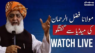 LIVE | JUI-F Maulana Fazal Ur Rehman Important Press Conference | SAMAATV