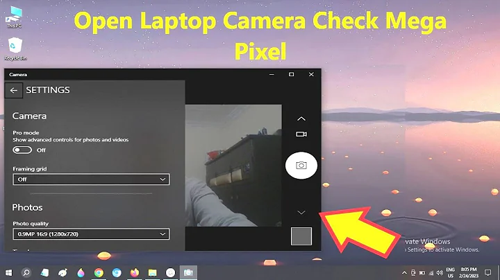 How to Open Laptop Camera & Check Mega Pixels in Windows 10