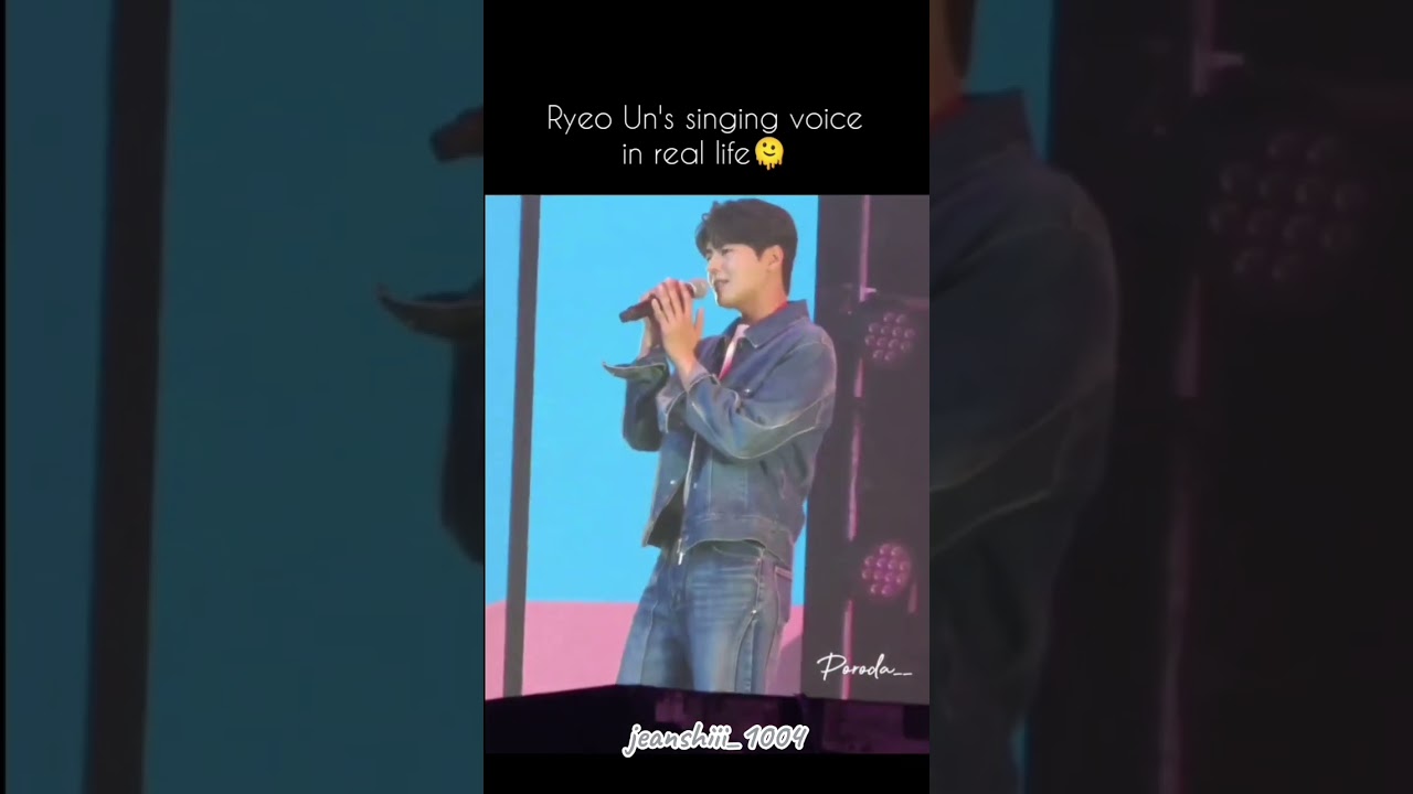 Ryeo Un 🥰 🎤🎙️His deep voice is killing me 😭🫶 