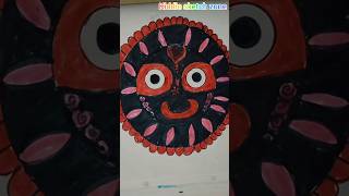 easy jagannath face drawing / easy drawing step by step 🌷🌞⭕‼️⭕ #jagannath #sketch #kidesdrawing