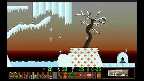 Lemmings World Tour Part 59: in which Arty marvels over thin ice
