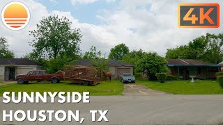 Sunnyside, Houston, Texas!  An ultrahd real time driving tour of a Houston neighborhood.