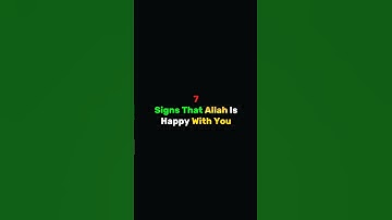 7 Signs That Allah Is Happy With You #shorts #shortsfeed #shortvideo #islam #islamicshorts#ytshorts