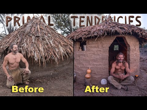 Major Upgrade to the New Primitive Hut (episode 45)