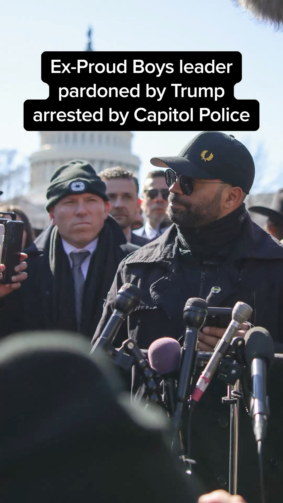 Ex-Proud Boys leader pardoned by Trump arrested by Capitol Police