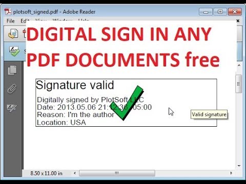 Add digital signature to pdf