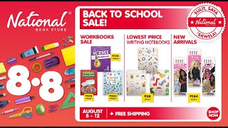 National Book Store 8 8 BALIK 'SKWELA SALE!