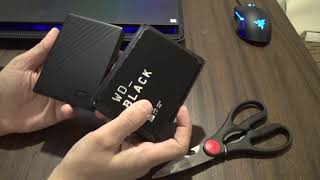 WD Black P10 Game Drive 5TB vs WD My Passport 5TB USB3 Hard Drive comparison and unboxing