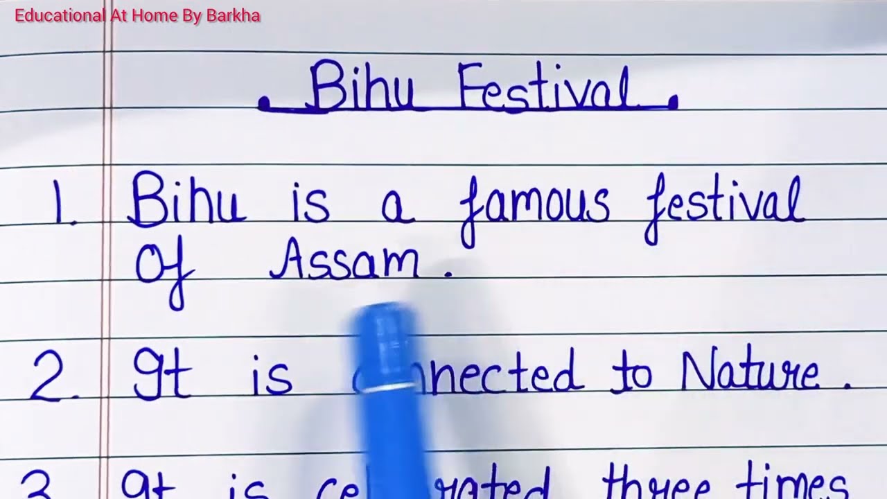 10 lines on  Bihu festival l essay on Bihu festival l Bihu in English l Bihu festival l 