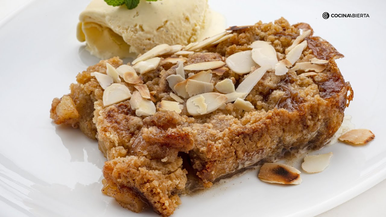 Crumble de manzana con almendra de Karlos Arguiñano