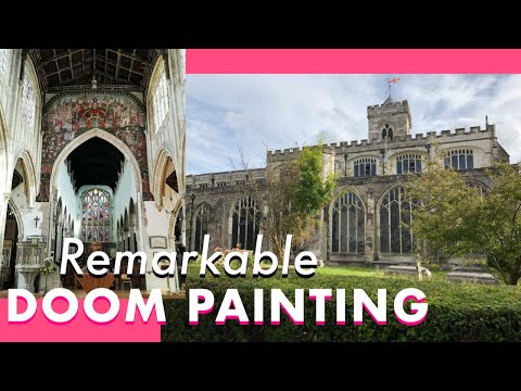 REMARKABLE DOOM PAINTING AT ST THOMAS'S CHURCH SALISBURY