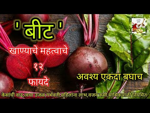 बीटचे अनेक आरोग्यदायी फायदे,12 समस्यापासून होईल सुटका benefits of beetroot in marathi..