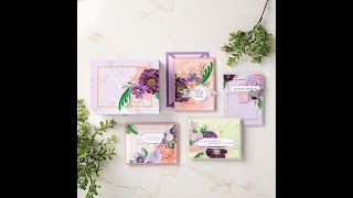 Instructions for assembling the Gorgeous Posies Card Kit by Stampin' Up!