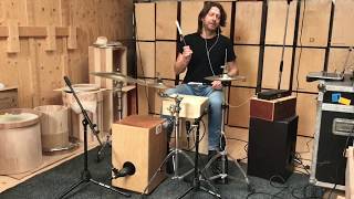 Groove Industries Mini Cajon Drum kit demo. screenshot 4