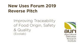 Open Innovation Reverse Pitch: Improving Traceability of Food Origin, Safety & Quality