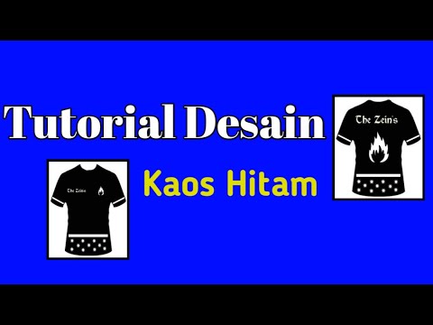 Tutorial membuat desain  baju kaos  Hitam  YouTube