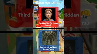 Third Eye Power Or Extra Arms? 👁💪 #shorts #wouldyourather #quiz #usa #viral