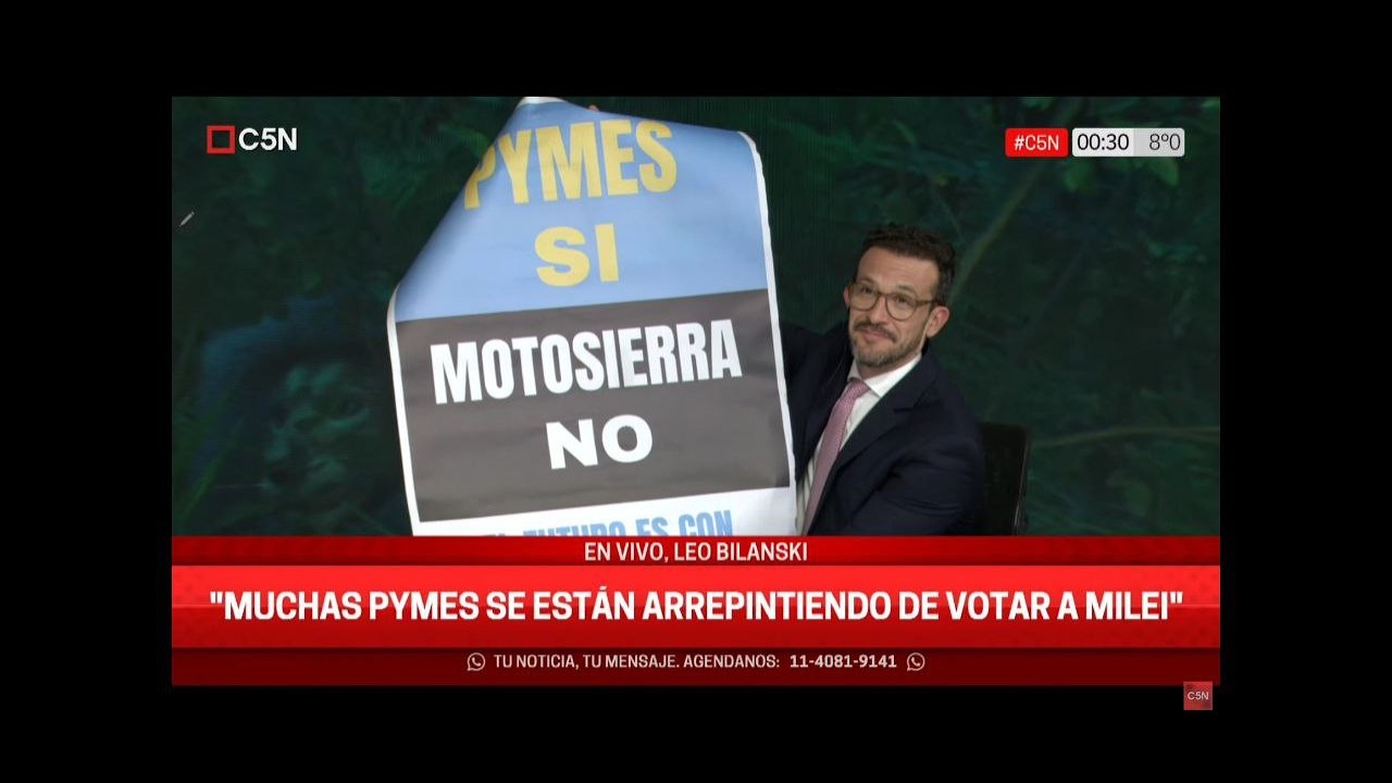 "Cierran 40 pymes por día en Argentina" Leo Bilanski de ENAC en C5N