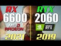 RX 6600 vs. RTX 2060 | Test in 1080p (in 2021)