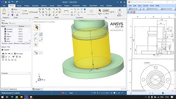 Ansys SpaceClaim Modelling and Drafting Example 7