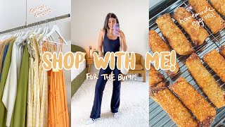 SHOP WITH ME for pregnancy clothes, best egg roll recipe + 15 week check up