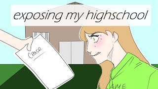 My highschool tried to sue me? [exposing my hs]