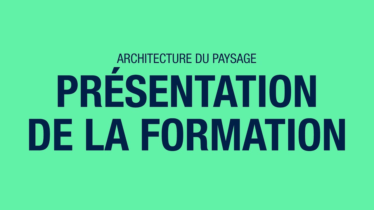 Présentation du Bachelor en Architecture du paysage à HEPIA