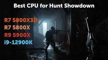 Best CPU for Hunt Showndown. R7 5800X3D vs R7 5800X vs R9 5900X vs i9-12900K