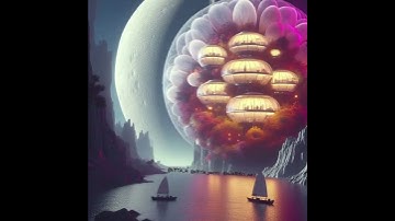 Landscape in the parallel universe  #ai #scifiart #aiart #paralleluniverse #relaxingmusic