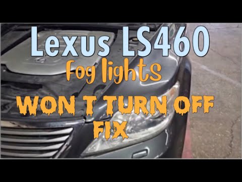 Lexus LS460 Fog Lights Problem DIY