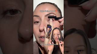 Trying out @makeupbyrosexoxo tight lining hack! Did I do something wrong here??