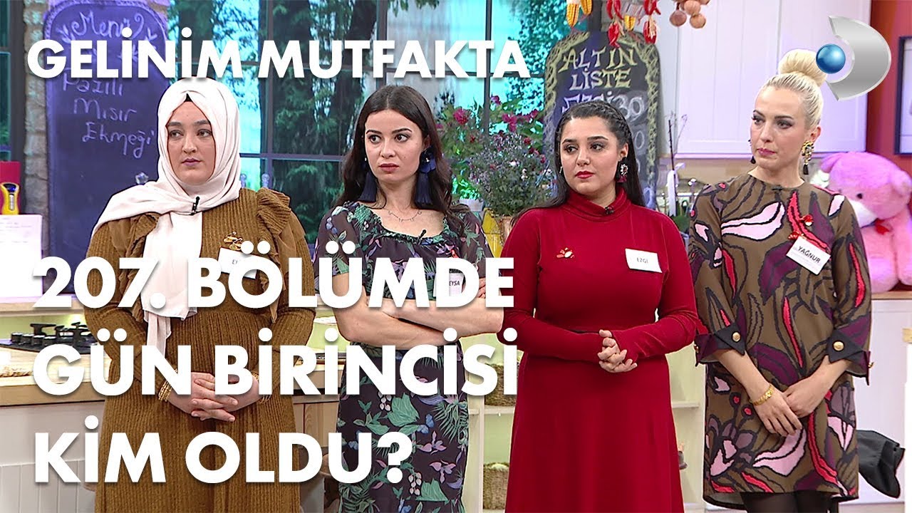 gelinim mutfakta 207 bolumde gun birincisi kim oldu 1 ocak 2019