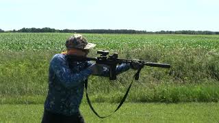 Suppressed FN AR-15 5.56 Double Trigger Mag Dump
