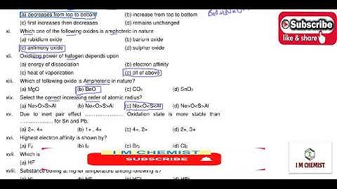 CHAP# 13 s and p block elements MCQS WITH EXPLANATION, 12 CLASS CHEMISTRY MCQS, FEDERAL BOARD 12 MCQ