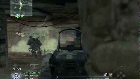 Call of Duty 6 Modern Warfare 2 Gameplay  - Multiplayer Online #12 Wasteland (Score_24-0-2 ) AC130