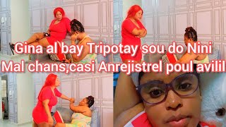 Gina al bay Casie Tripotay sou Nini,yo Anrejistrel,Nini melanje zen an nan men Gina anmweyyyy ?‍♀️