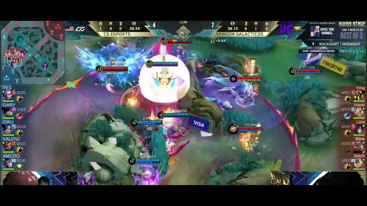 CG ESPORTS vs YANGON GALACTICOS SWISS STAGE ROUND 5