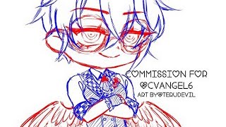 【✧ vtuber ✧】 Art - Chibi Commission for ChrisVenusAngel ♡ Part 1 Sketch + Bonus Karaoke