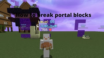 Breaking portal blocks in highpixel skyblock