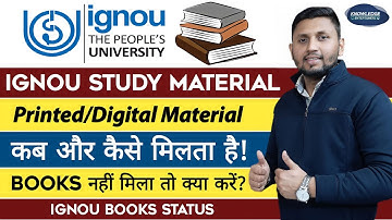 IGNOU Study Material (100% Information) | How To Download Ignou Study Material | Ignou Books