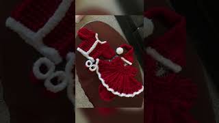 wool and handmade baby winter frock design/handmade wool baby dress and sweater frock design